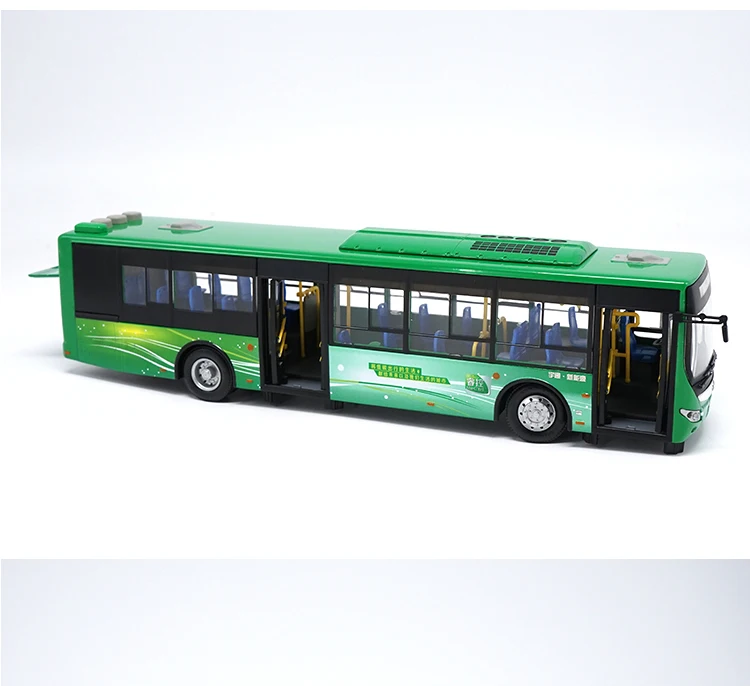 1:42 Yutong Bus Hybrid Electric Bus Model Public Transportation Model Bus Trolleybus Toys Gifts Collection Children