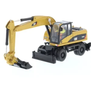 DM 1:87 CAT M318D Caterpillar Wheel Excavator Alloy Forklift Model Simulation Engineering Vehicle 85177 - 图片 1