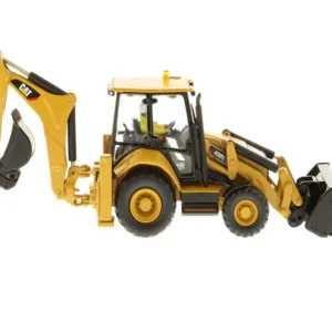 DM 1:50 CAT 432F2 Caterpillar skid-steer loader two-headed busy alloy engineering vehicle model 85249 - 图片 1