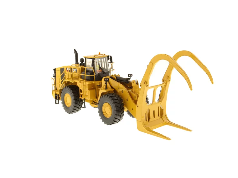 DM 1:50 CAT 988K Caterpillar Wood Handler Model Alloy Engineering Vehicle Model 85917