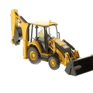 DM 1:50 CAT 432F2 Caterpillar skid-steer loader two-headed busy alloy engineering vehicle model 85249 - 图片 3