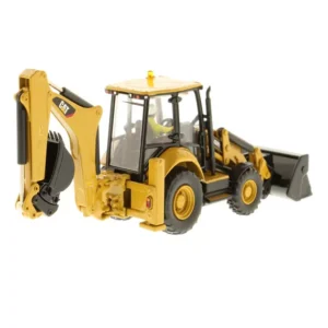 DM 1:50 CAT 432F2 Caterpillar skid-steer loader two-headed busy alloy engineering vehicle model 85249 - 图片 4