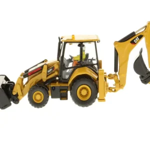 DM 1:50 CAT 432F2 Caterpillar skid-steer loader two-headed busy alloy engineering vehicle model 85249 - 图片 2