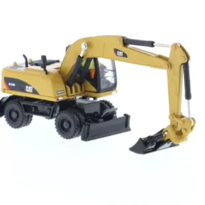 DM 1:87 CAT M318D Caterpillar Wheel Excavator Alloy Forklift Model Simulation Engineering Vehicle 85177 - 图片 3