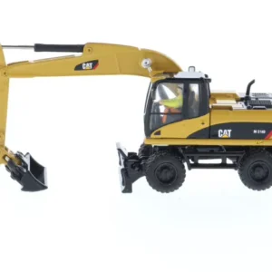 DM 1:87 CAT M318D Caterpillar Wheel Excavator Alloy Forklift Model Simulation Engineering Vehicle 85177 - 图片 2