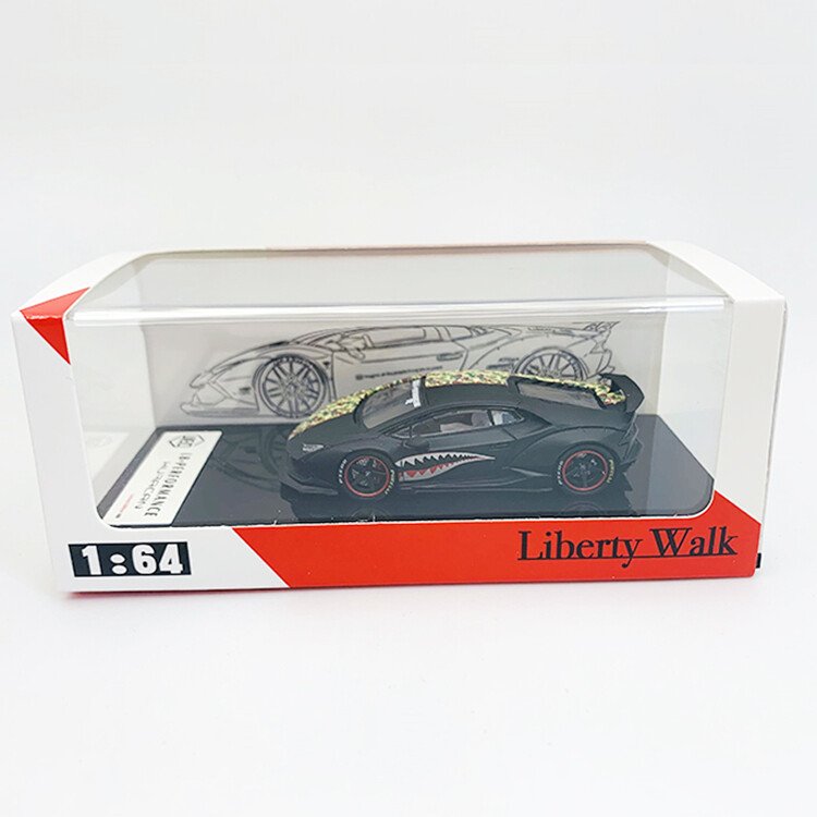 1:64 Scale Lamborghini Huracan LP610 Liberty Walk Car Model Shark Edition