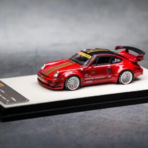 New PGM 1:64 Scale Porsche 964 RWB Car Model Limited Red