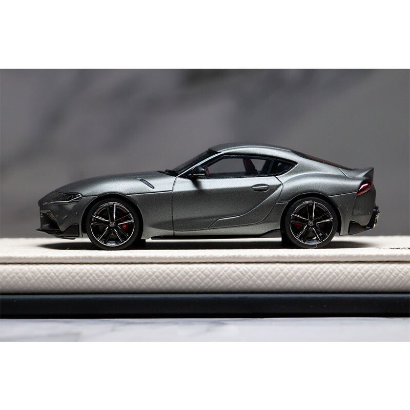 Make Up 1:64 TOYOTA GR SUPRA RZ 2019 Gray Resin Car Model Gift