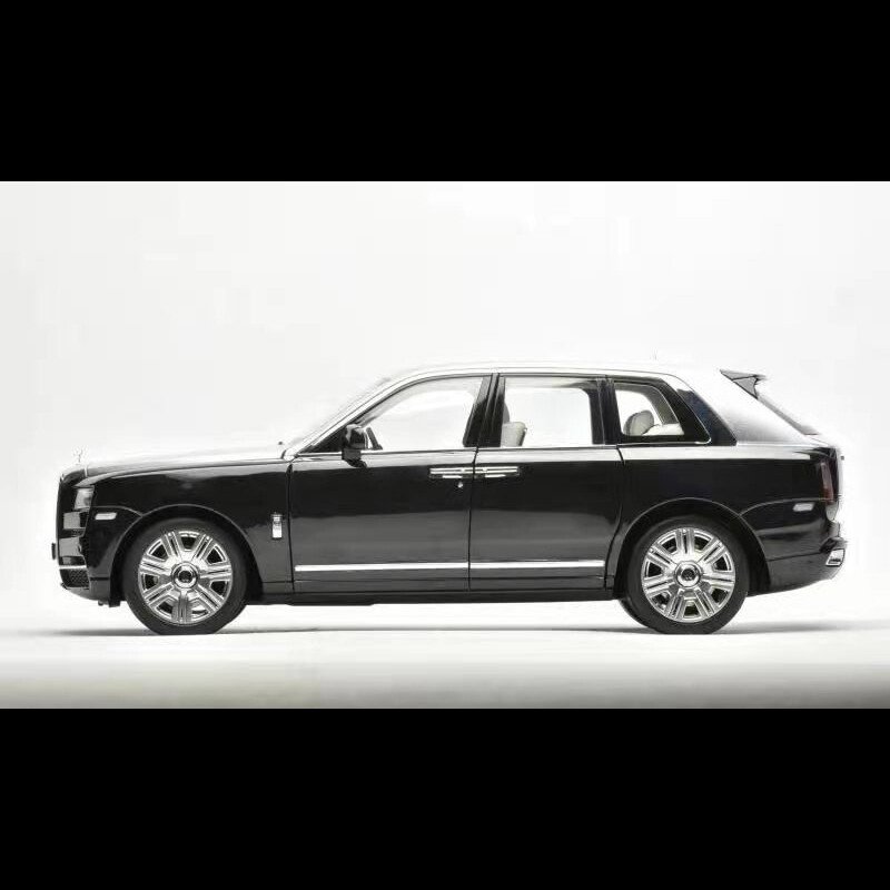 1:18 Rolls-Royce Cullinan Black Sliver Diecast Model Car New